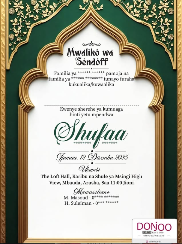 Sendoff Invitation